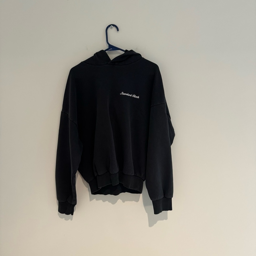 Urban Outfitters Standard Cloth Black Hoodie Size Medium Like New